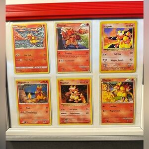 Custom Framed Magmar Pokémon Card Art!